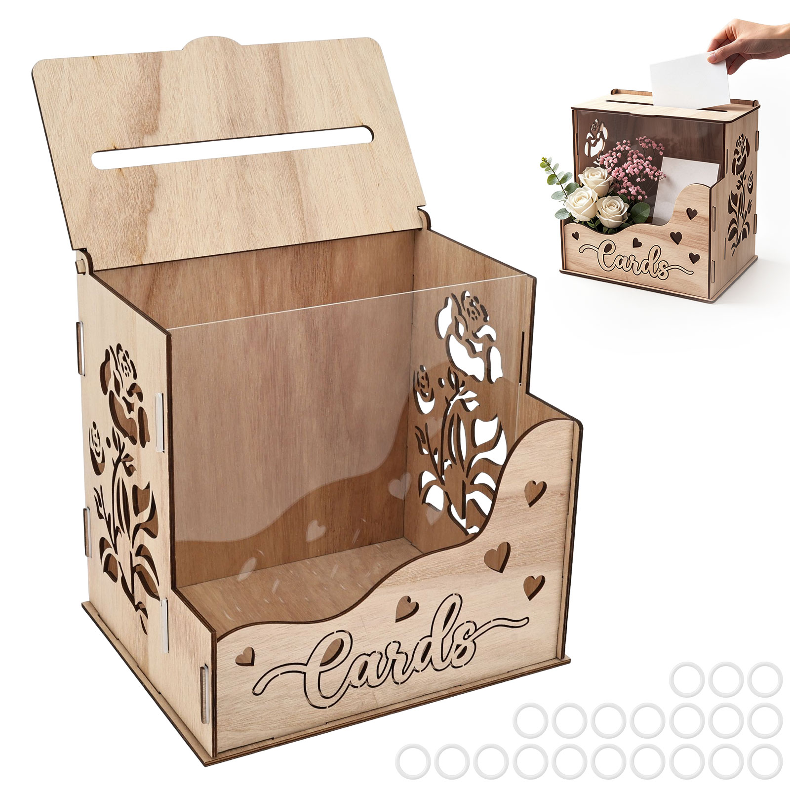 Wedding Card Box - Caixa de Cartões de Festa em