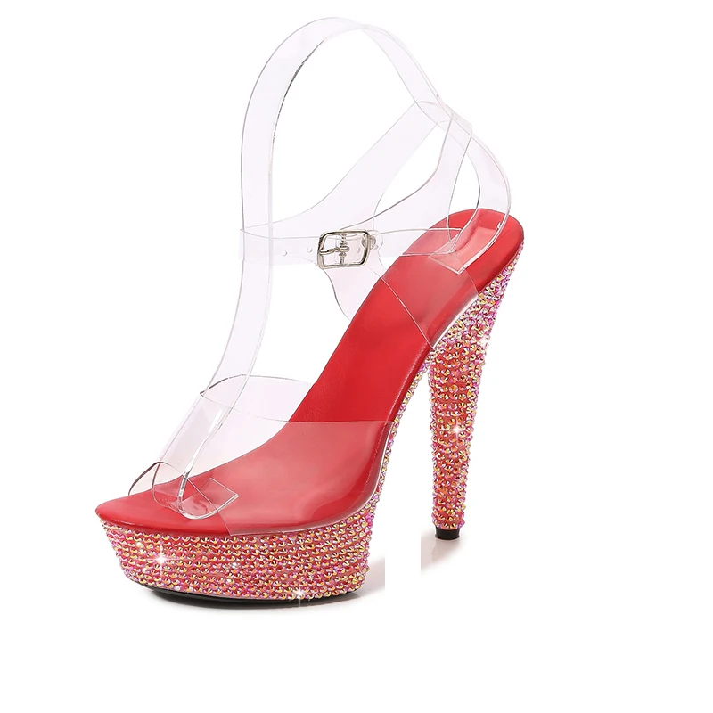 Boate mulher sandálias 13cm sa - Wedding Super avaliação e preço