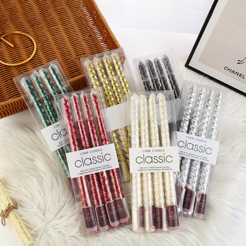 4 pçs estilo europeu pólo long - Unity Candle Set avaliação e preço