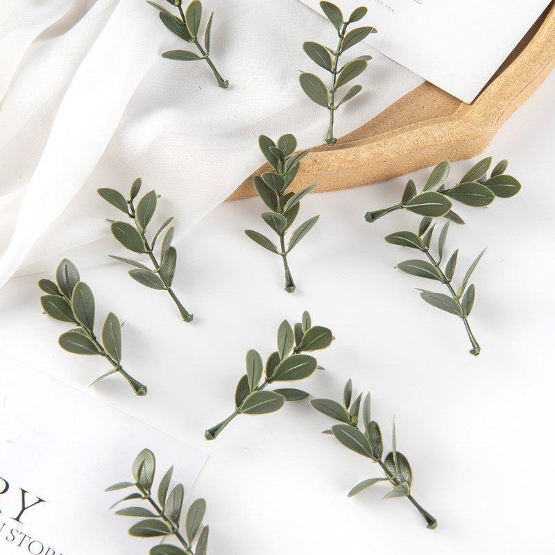 50/100 pçs plantas artificiais - Wedding Favor Box avaliação e preço