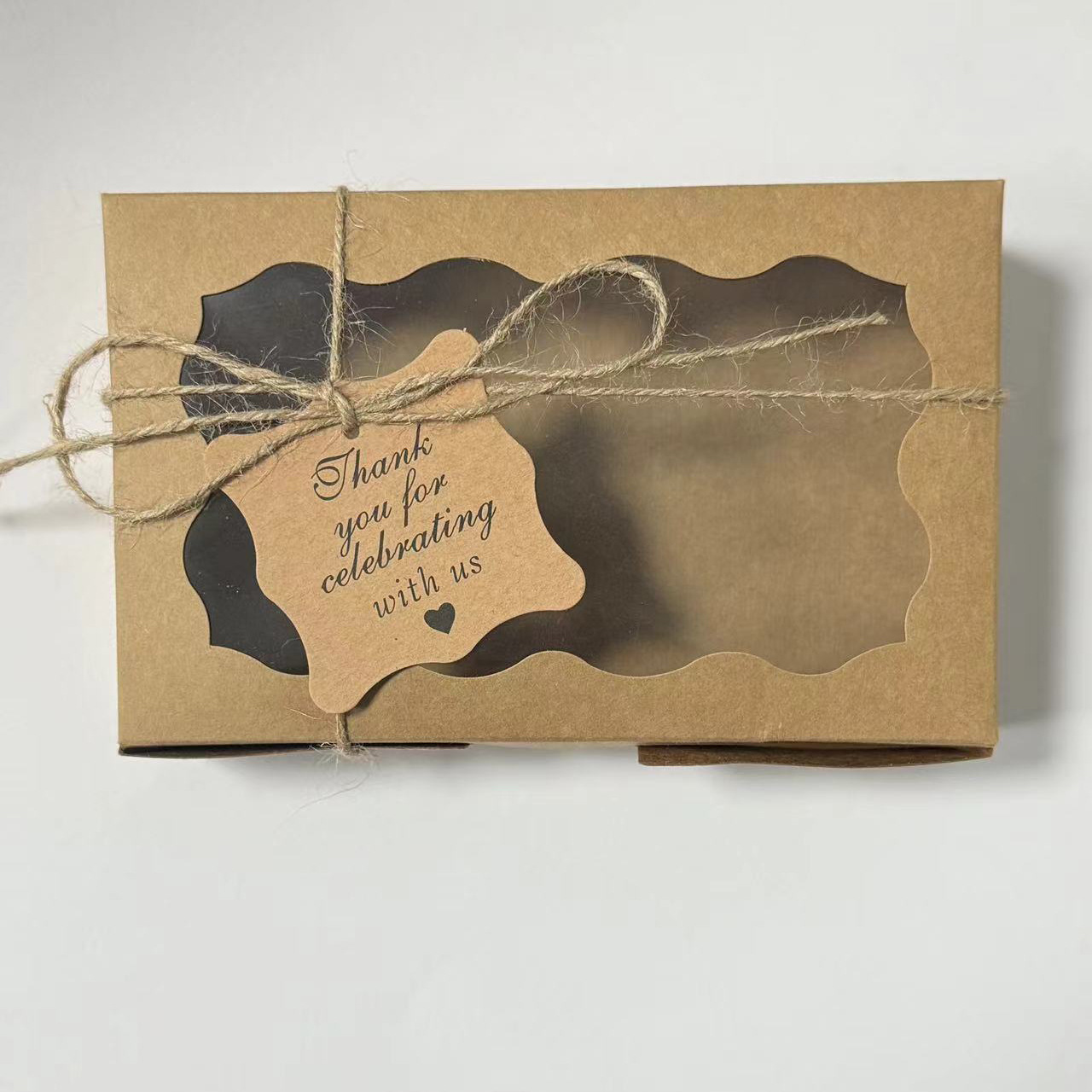 Caixas de papel kraft para bol - Wedding Supply.Box avaliação e preço