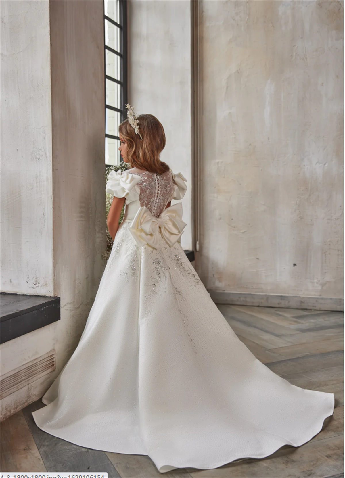 Vestido de cetim flor menina b - Bridal Sash Ribbon avaliação e preço