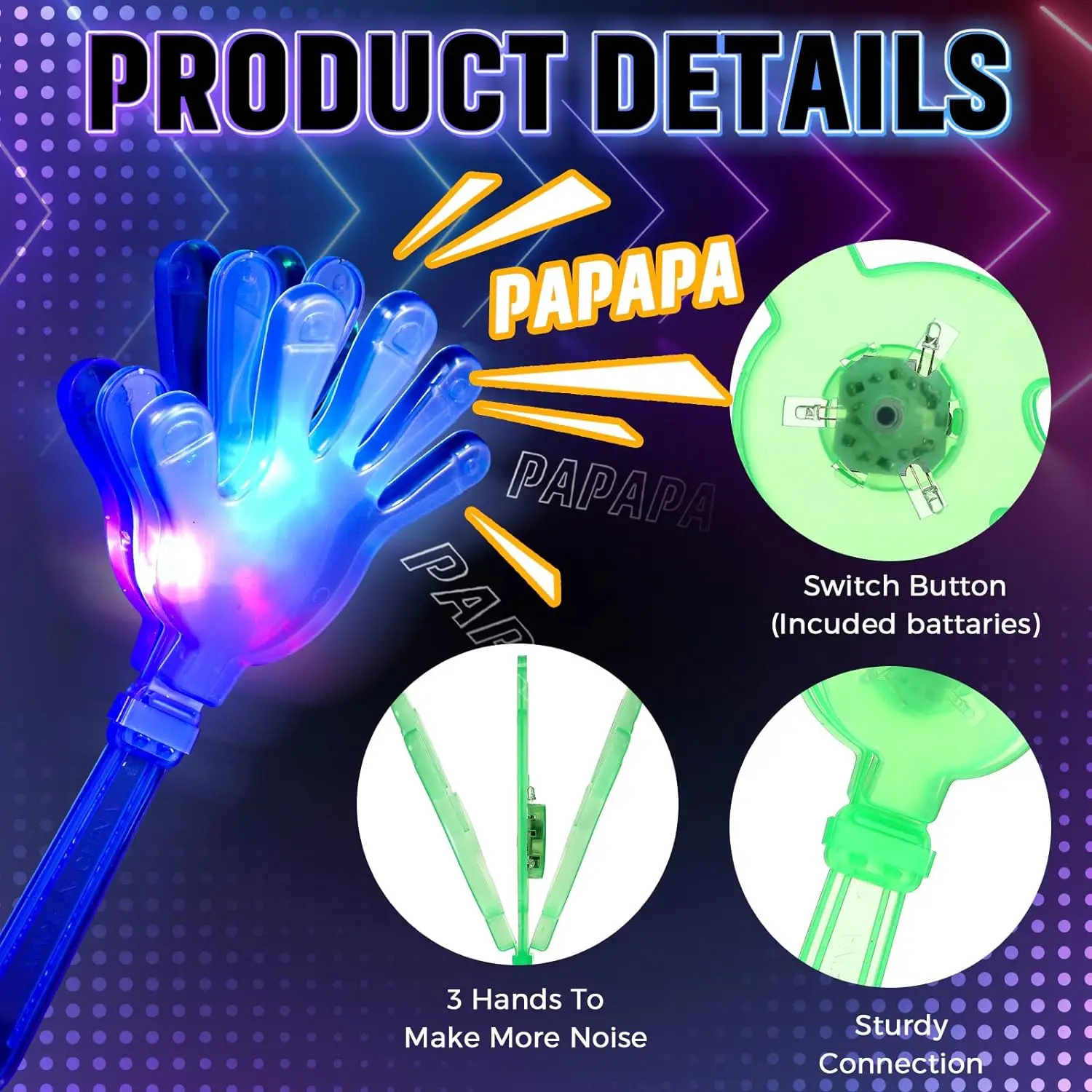 12 pçs mão clappers iluminar l - Wedding Event Supply avaliação e preço