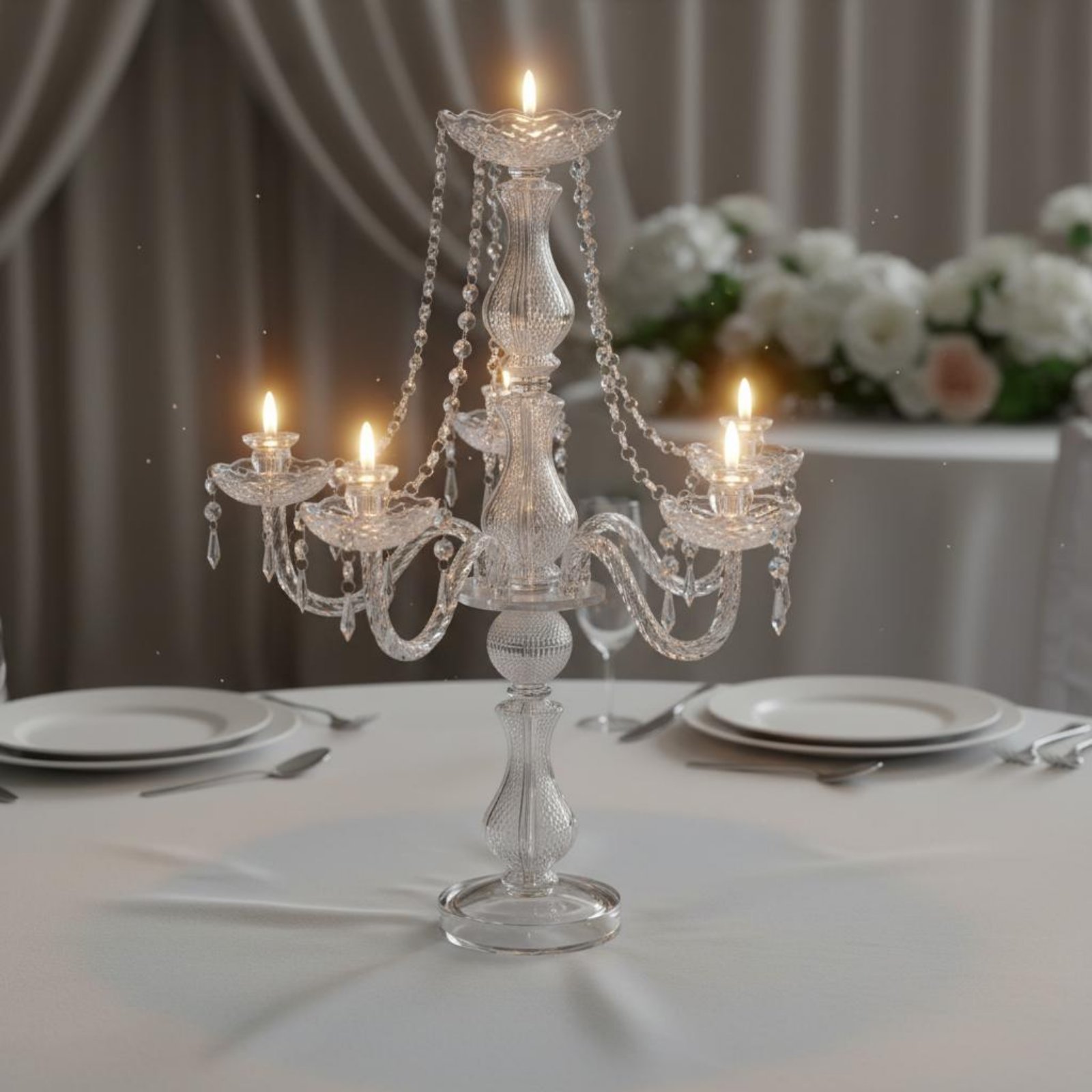 Candelabro de Cristal Elegante - Unity Candle Set avaliação e preço