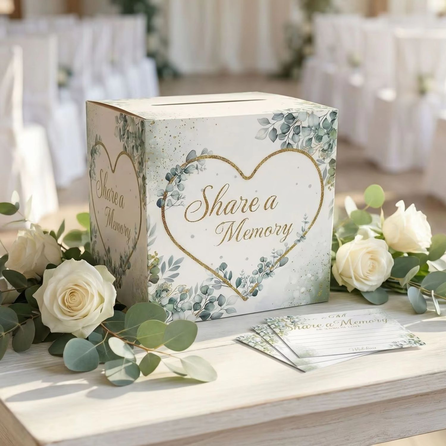 Caixa de Cartões Floral Branca - Wedding Supply.Box avaliação e preço