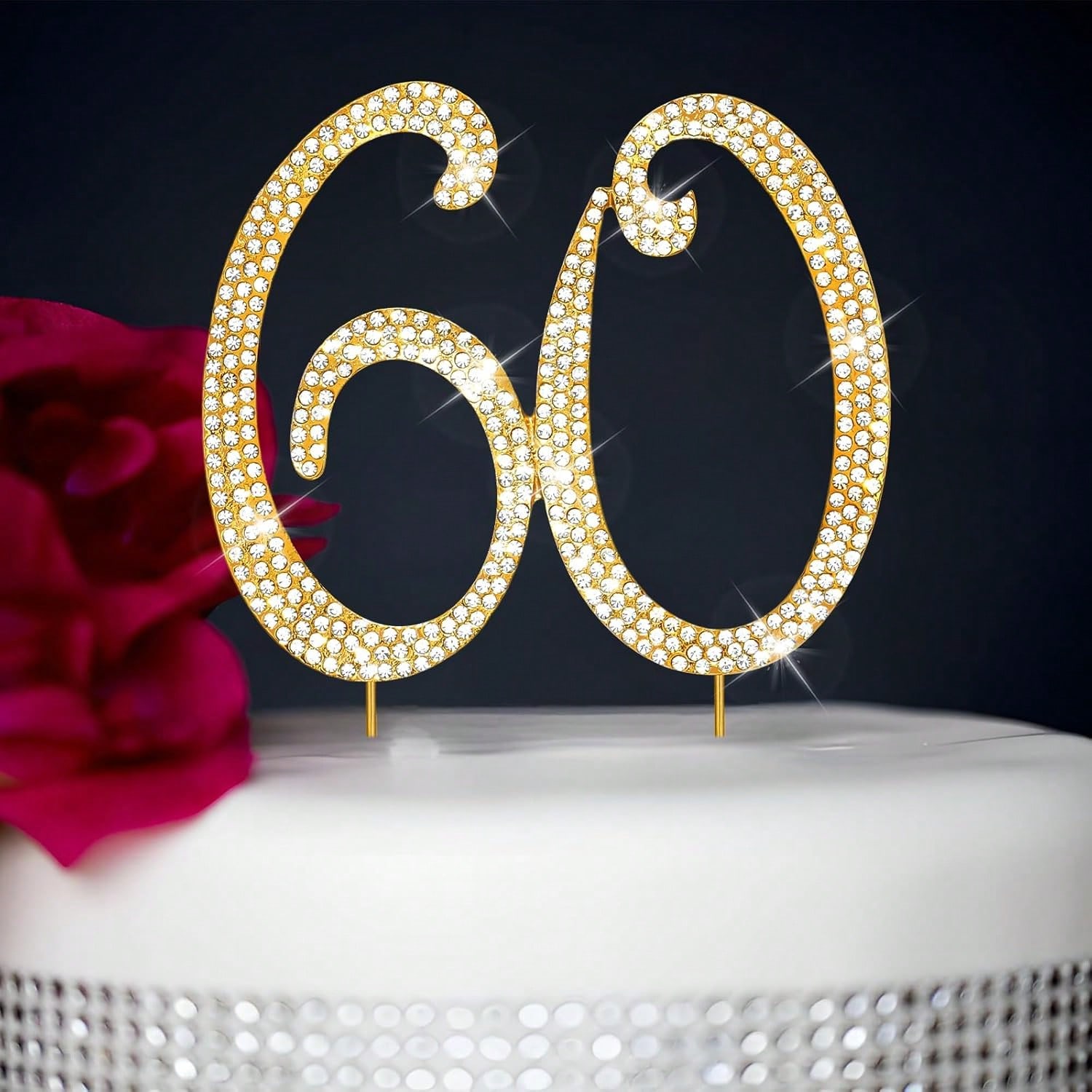 Topo de Bolo Grande com Strass - Unity Candle Set avaliação e preço