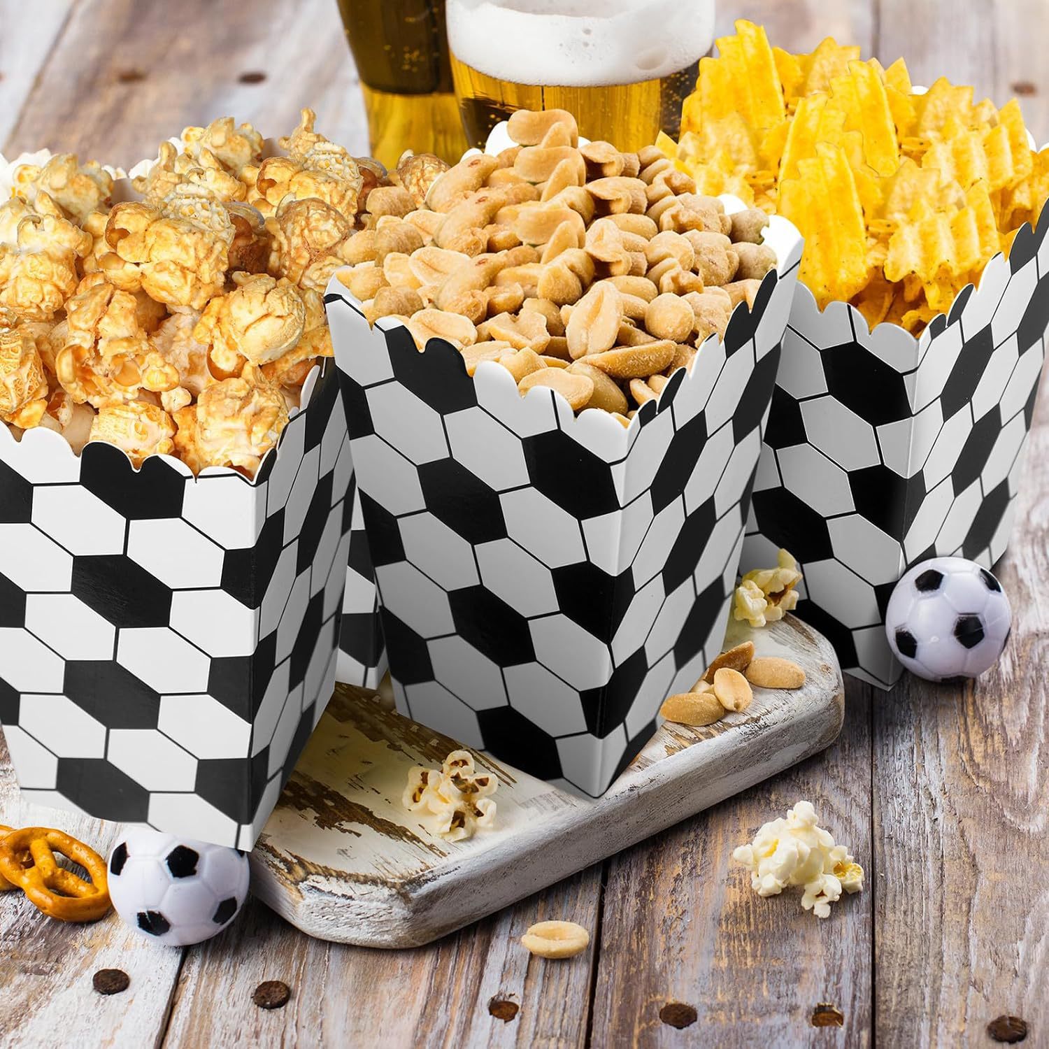 6/18 pçs caixas de pipoca de f - Wedding Supply.Box avaliação e preço