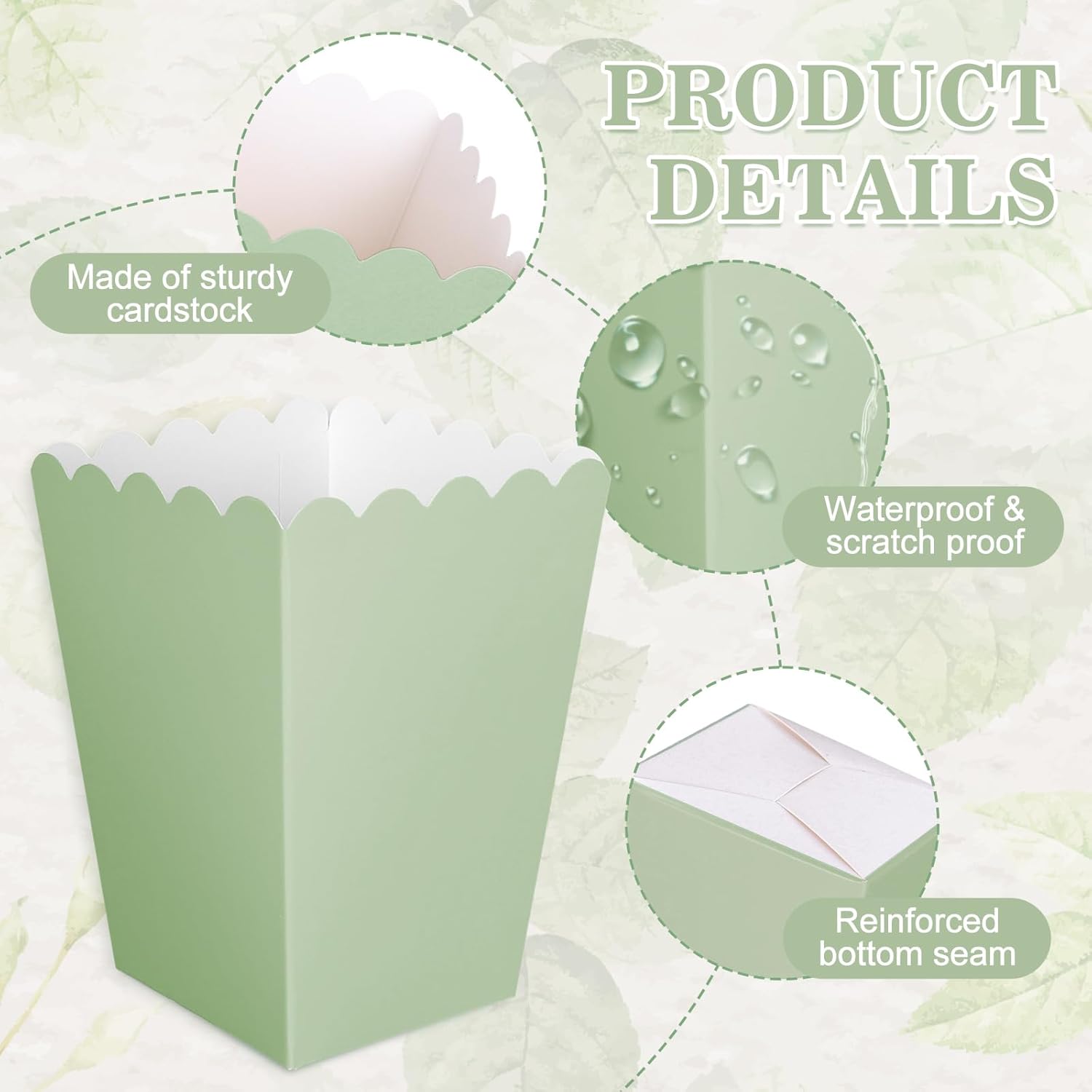 12pçs mini caixas de pipoca ve - Wedding Supply.Box avaliação e preço