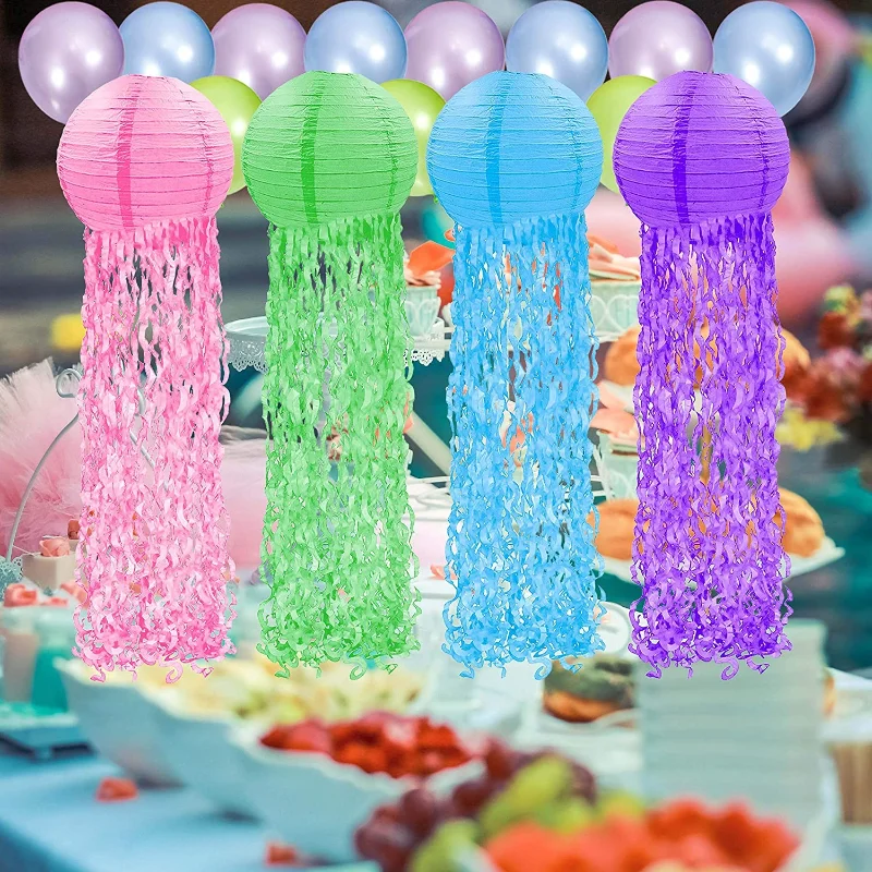 Lanterna de papel medusa, tema - Wedding Event Supply avaliação e preço